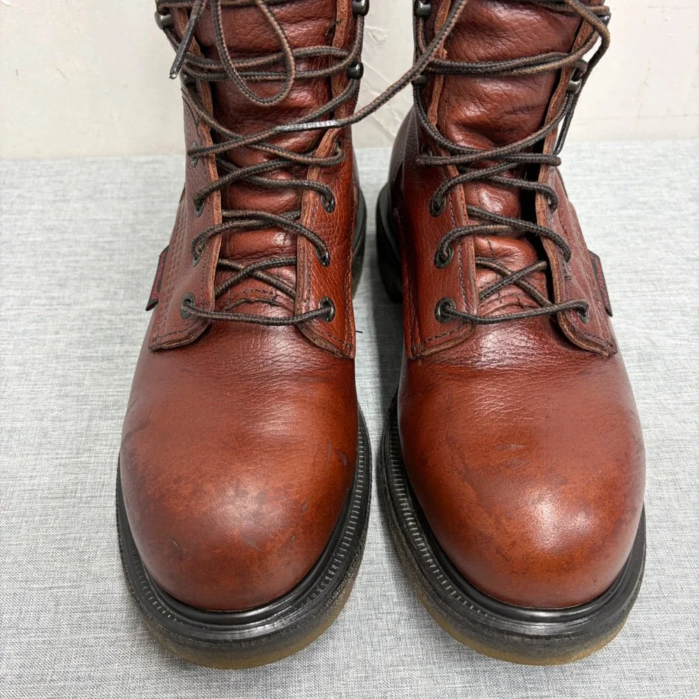 Red Wing Work Boots Mens 8 D Brown 2408 Steel Toe EH Leather 8